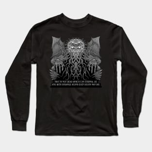 Gray Cthulhu Long Sleeve T-Shirt